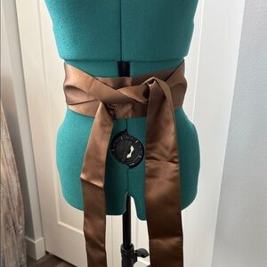 Ann Taylor Chocolate Satin Belt